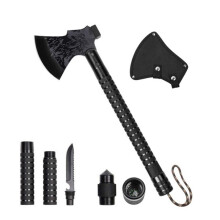(With Pattern) Foldable Tactical Axe Multi Tool Kit Emergency Gear Tourist AX Survival Axe Outdoor Portable Tomahawk Wild Camping Hatchet