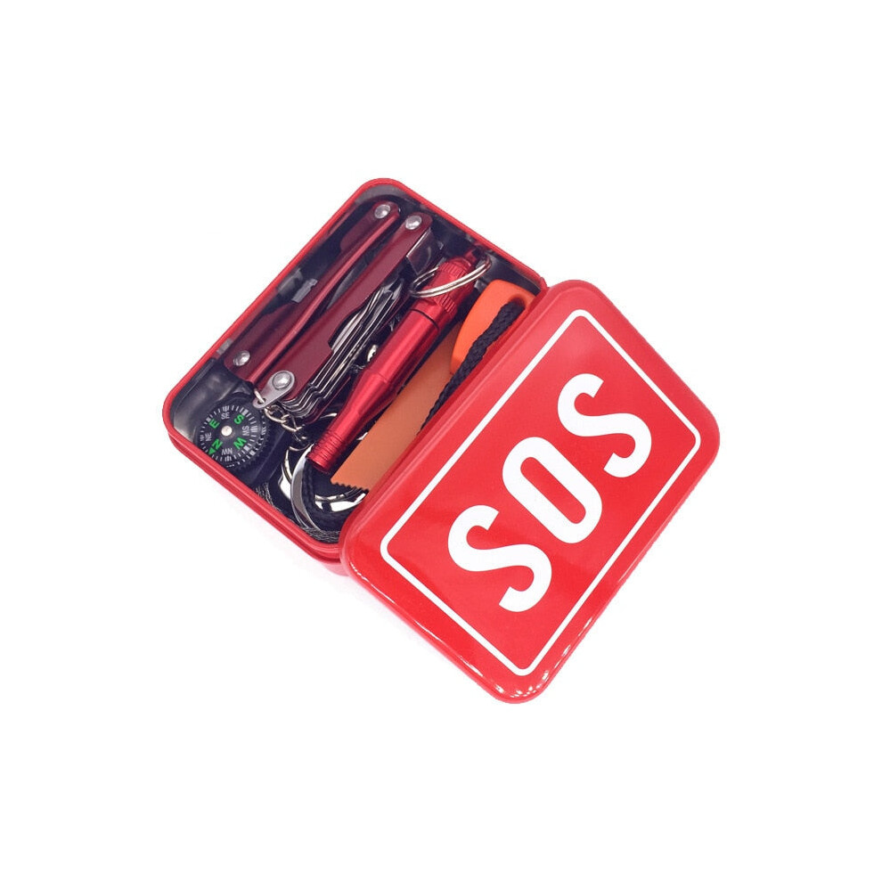 Outdoor SOS Emergency Survival kit Survival Tools Multi Tool Camping Gear Equipment Hiking Accessories Tourism Equipment