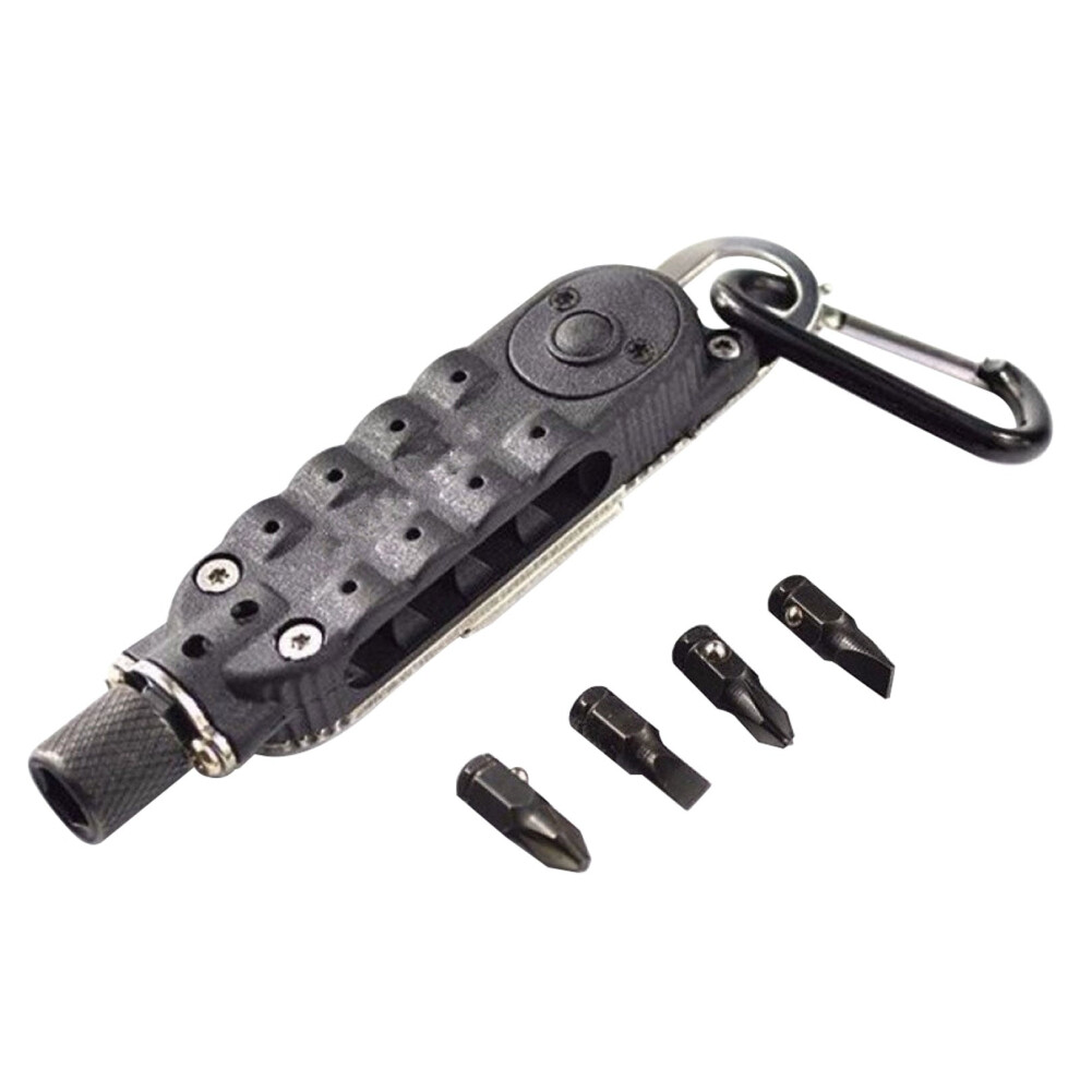 Multifunctional Screwdriver Camping Durable Mini Portable Rechargeable Survival LED Lighting Home Keychain Shape For Outdoor