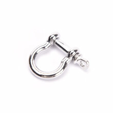 (1pc) Anchor Shackle Screw Pin For Outdoor Camping Survival Rope Bracelets O-Shaped Stainless Steel Shackle Buckle