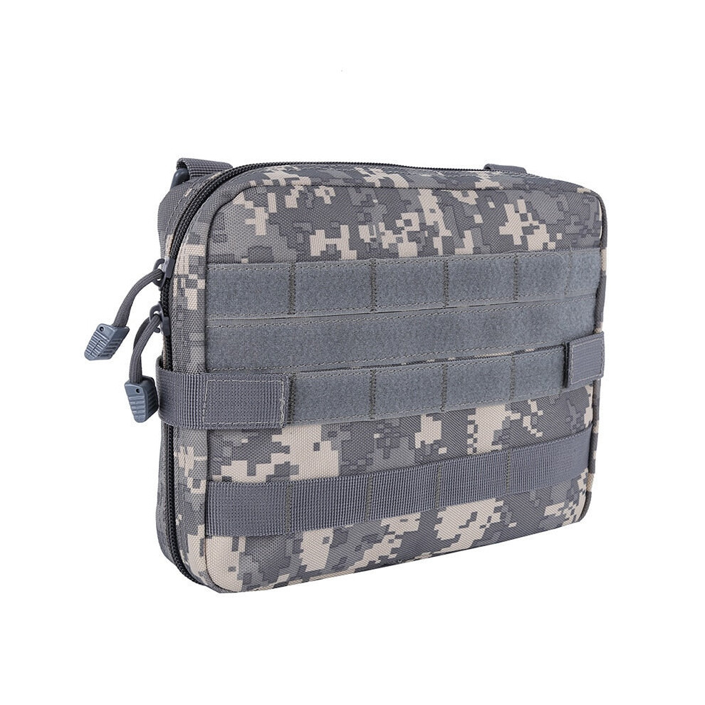 (Camouflage Grey) Military Pouch Bag Medical EMT Tactical Outdoor Emergency Pack Camping Hunting Accessories Utility Multi-tool Kit EDC Bag