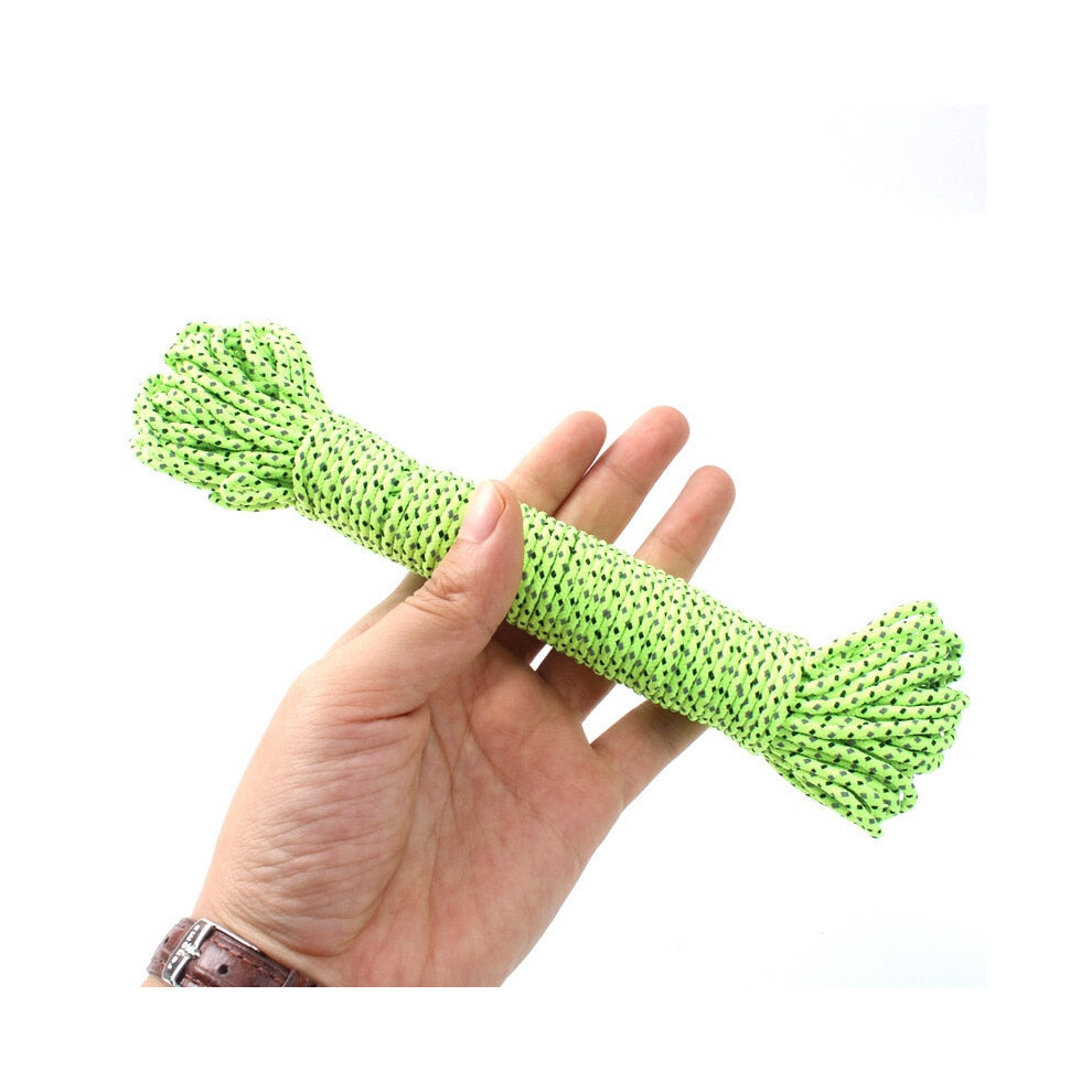 (5M 2.5MM) Reflective Tent Rope Tent Cuy Line Cord Guylines Survival Rescue Umbrella Paracord Rope Outdoor Camping Hiking Tent Accessories