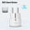 (EU, Pack 4) Smart Power Plug Home Socket Voice Control Compatible Remote by Phone from Anywhere 12