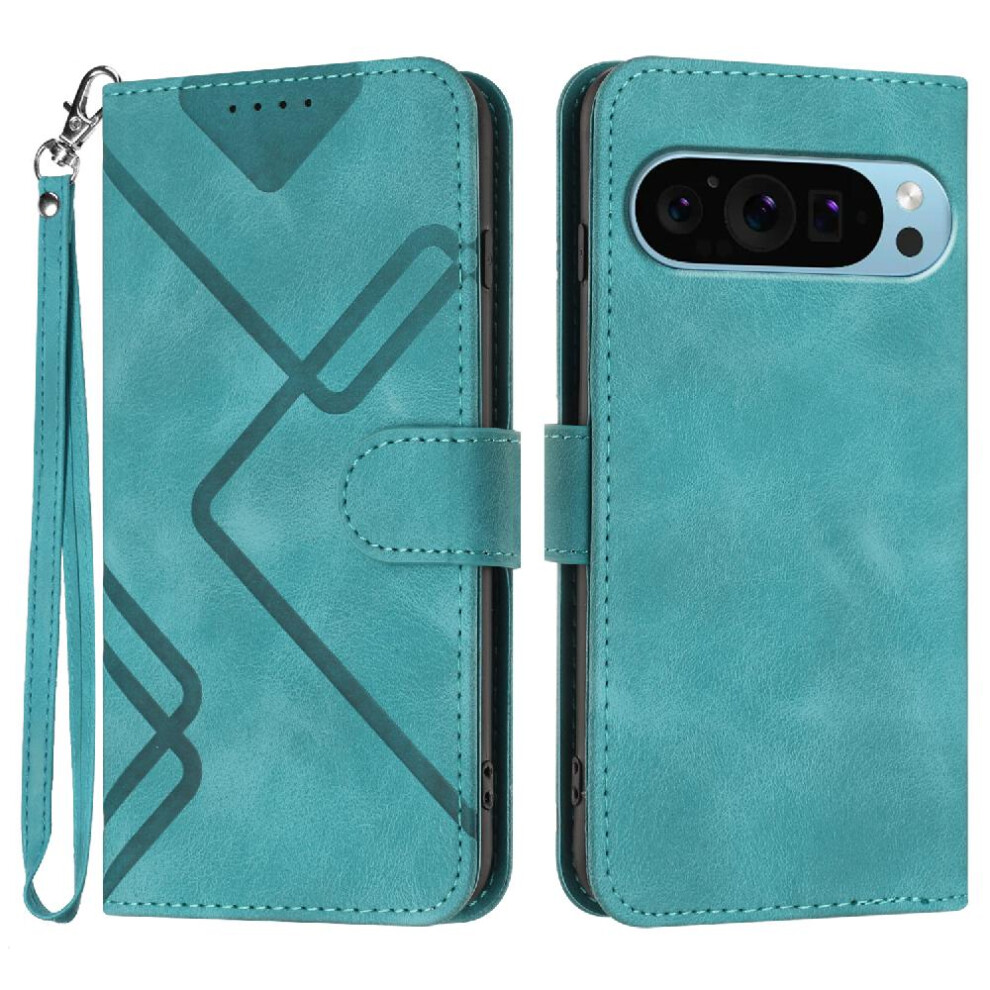 (Green) Case For Google Pixel 9 With Card Slot Stand Magnetic Cover Pu Leather Flip Wallet Green 764544169271