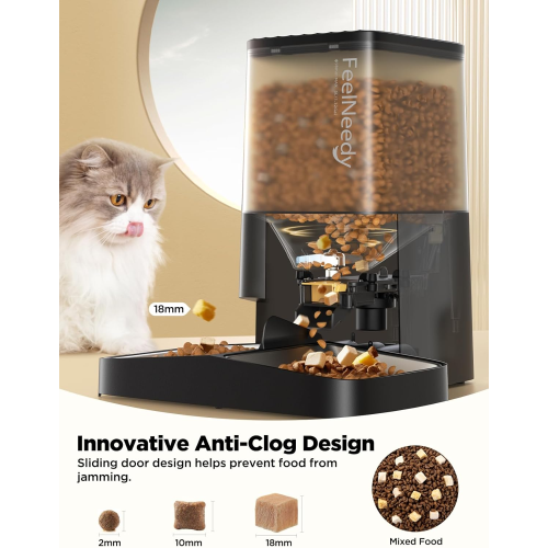 FEELNEEDY 5L Automatic Pet Feeder, Automatic Cat Feeder with Timer 1