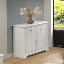 Stratford 2 Door 2 Drawer Sideboard White Shabby chic