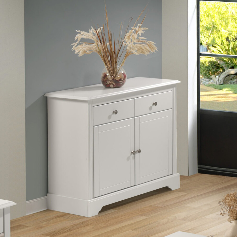 Stratford 2 Door 2 Drawer Sideboard White Shabby chic