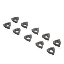 (WCMX030208) 10Pcs Carbide Square Or Triangle Blade U-shaped Deep Hole Drill Blade Violent Drill Blade for Lathe