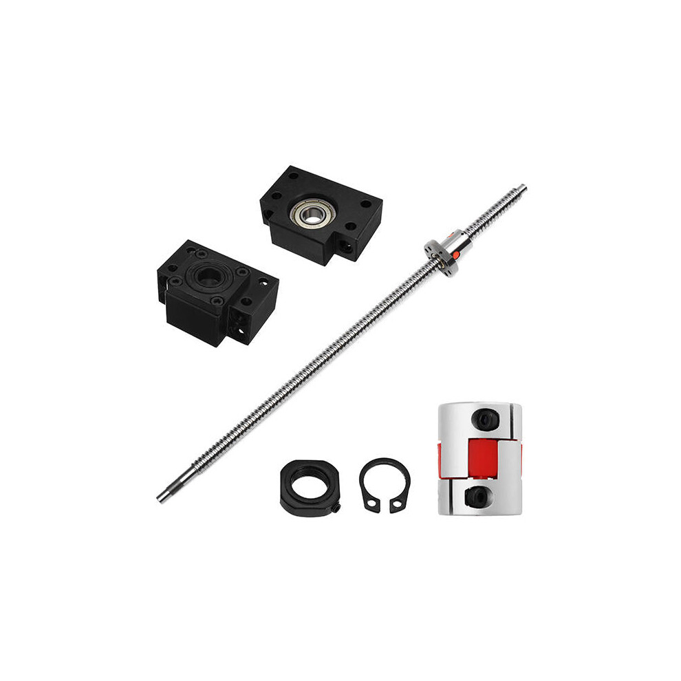 550Mm Ball Screw With Bk12 Bf12 End Support And 6.35X10mm Coupler For Cnc 9078193525717