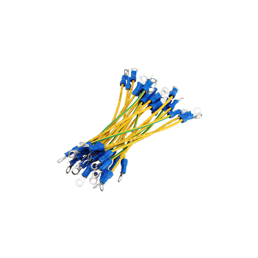 20pcs RV1.25-4S Connector Terminals Wire Double Head