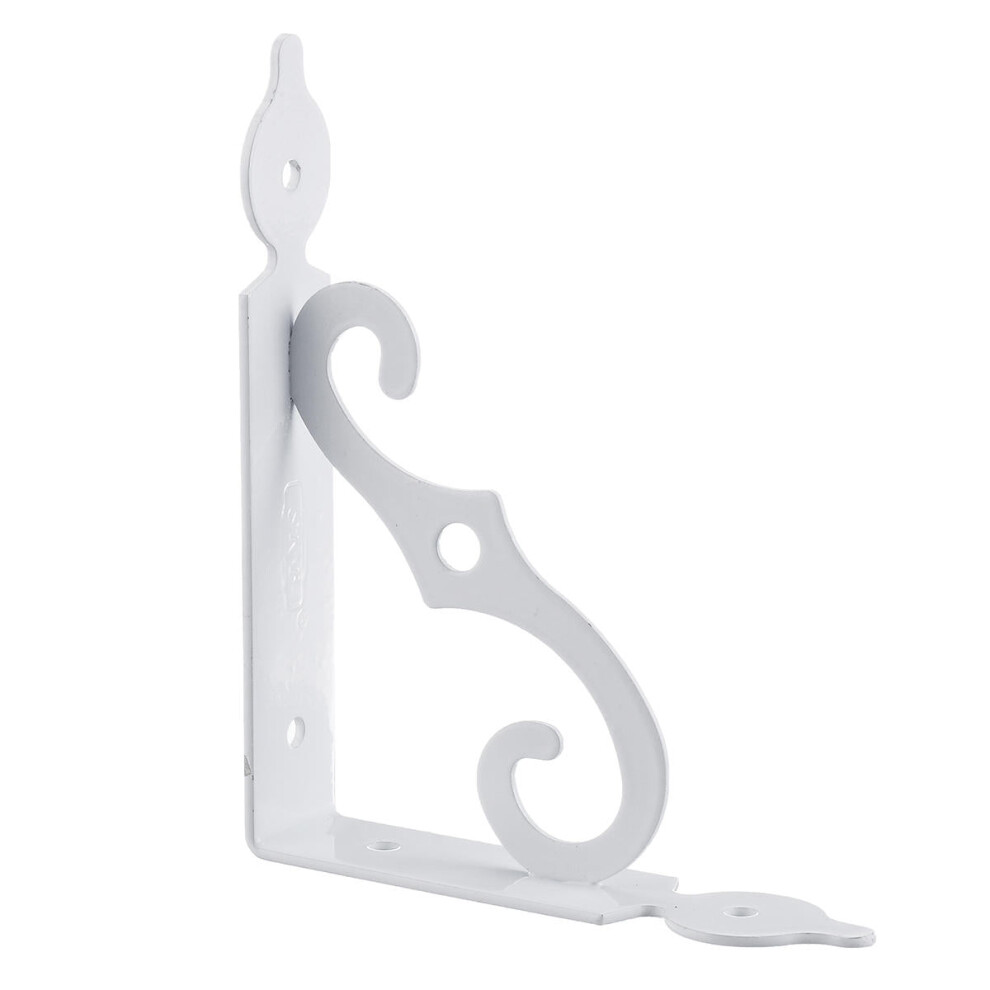 (White, 190*140mm) Wall Mounted L Shaped Angle Bracket Multifuntional Brace Shelf Furniture Brackets