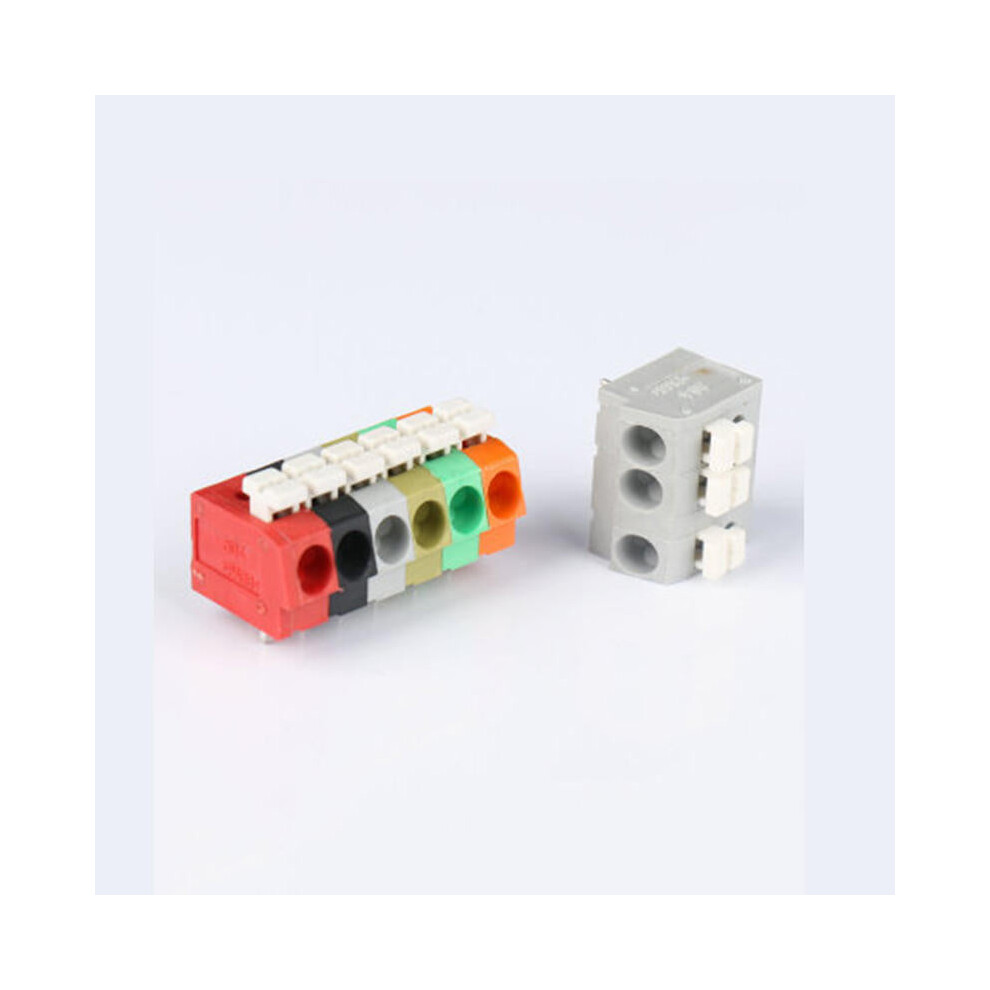 10Pcs 7 Pin Plug-In Brass Wire Connector Terminals Led Flame Retardant Terminal Block Connector 4250937723114