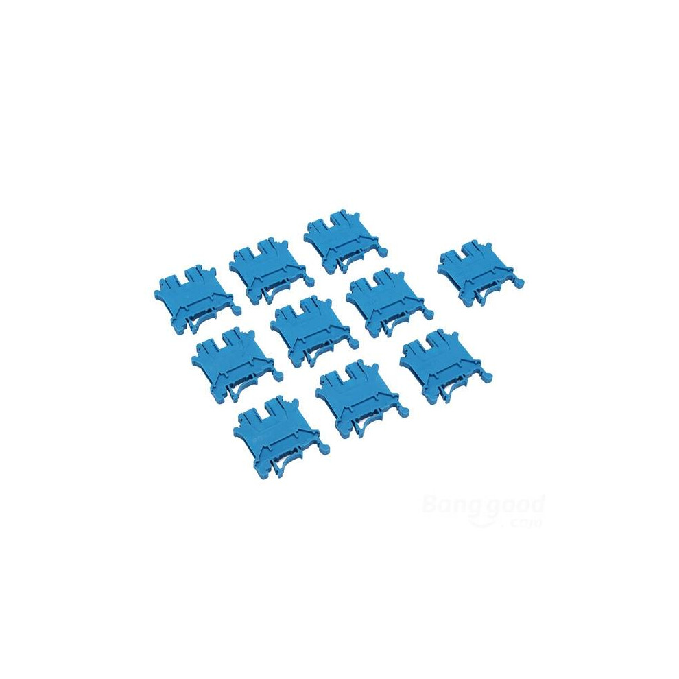 10pcs UK-3N Terminal Block Copper Sheet Din Rail Combined Terminal