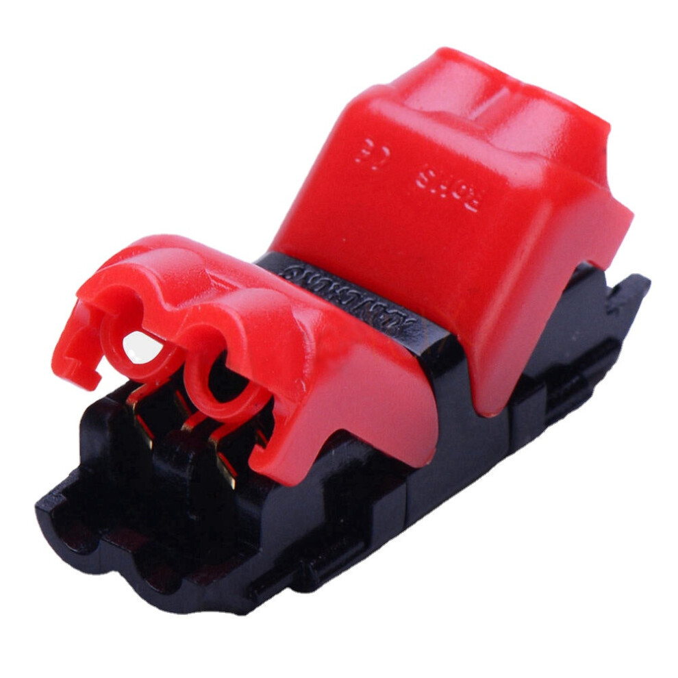 (Red) 5Pcs 2 Pin Quick Splice Wire Terminals Crimp Connectors for 22-20AWG LED Strip Cable Crimping