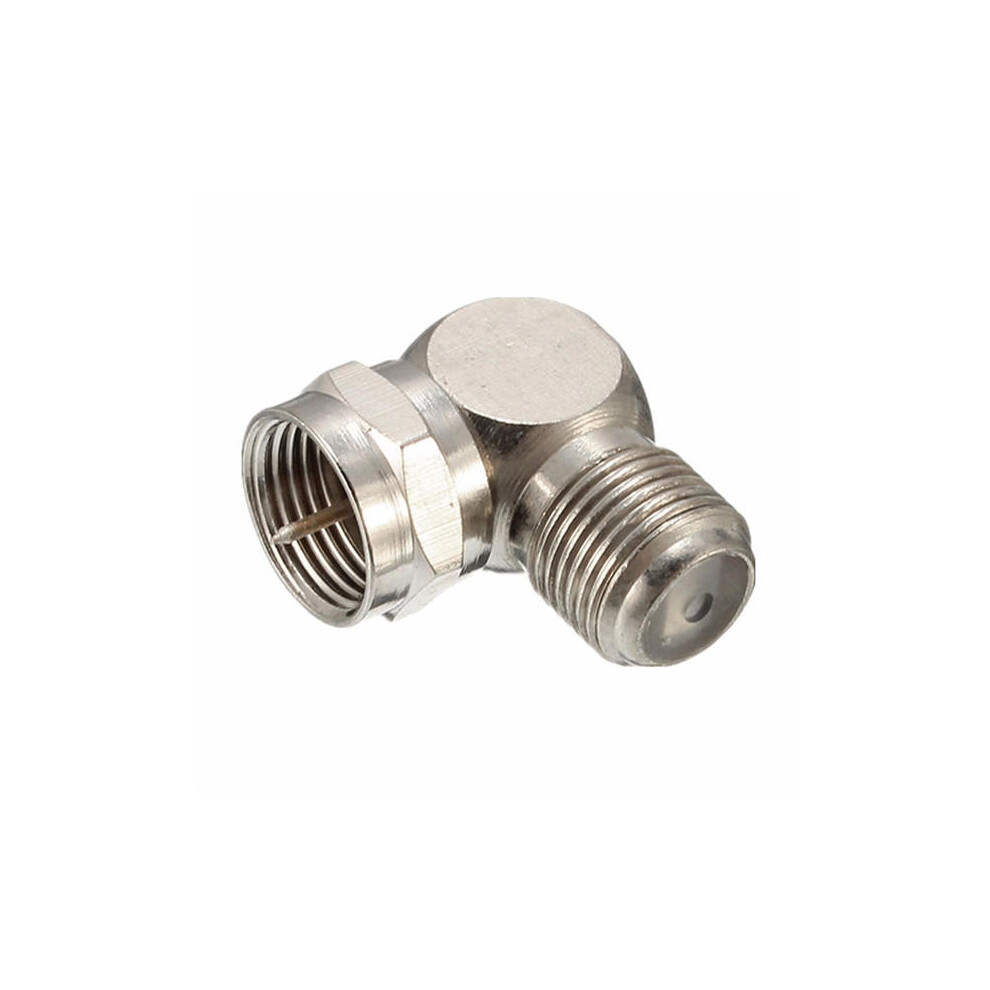 TV Antenna Male To Female Right Angle Cable Connector Adapter