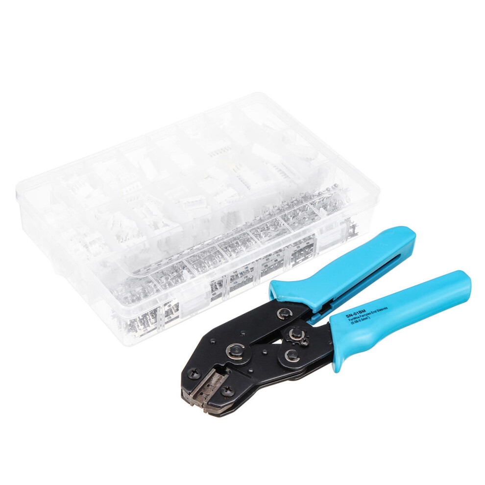 900Pcs Jst-Xh 2.54Mm Wire Connector Terminal Kit Crimping Tool Crimper Plier Set 4250937723565
