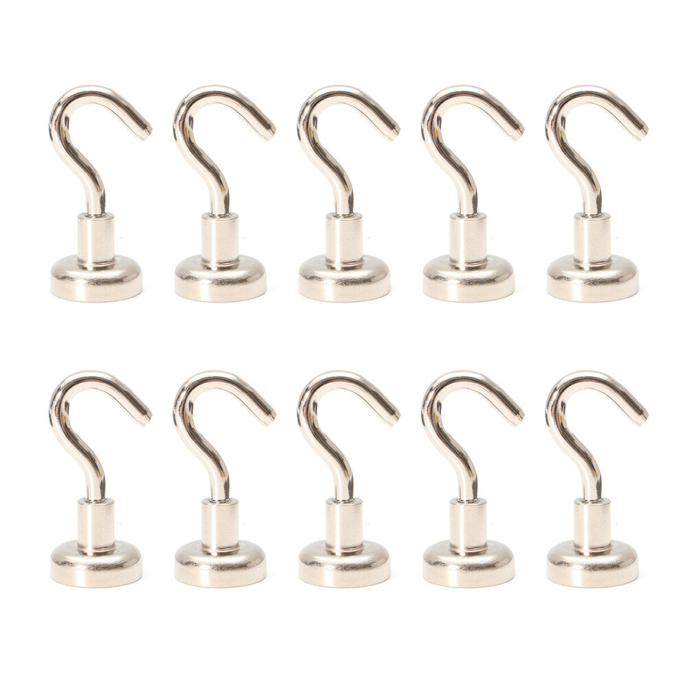 (6Pcs, 25Mm) 10Pcs D20/25/32 N35 Ferrite Magnetic Hooks Neodymium Hold 12Kg Strong Magnet 9078193496611