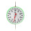 2Pcs/Set 5N Plastic Round Spring Balance Scale Circular Disc Dynamometer Forcemeter Tester 3