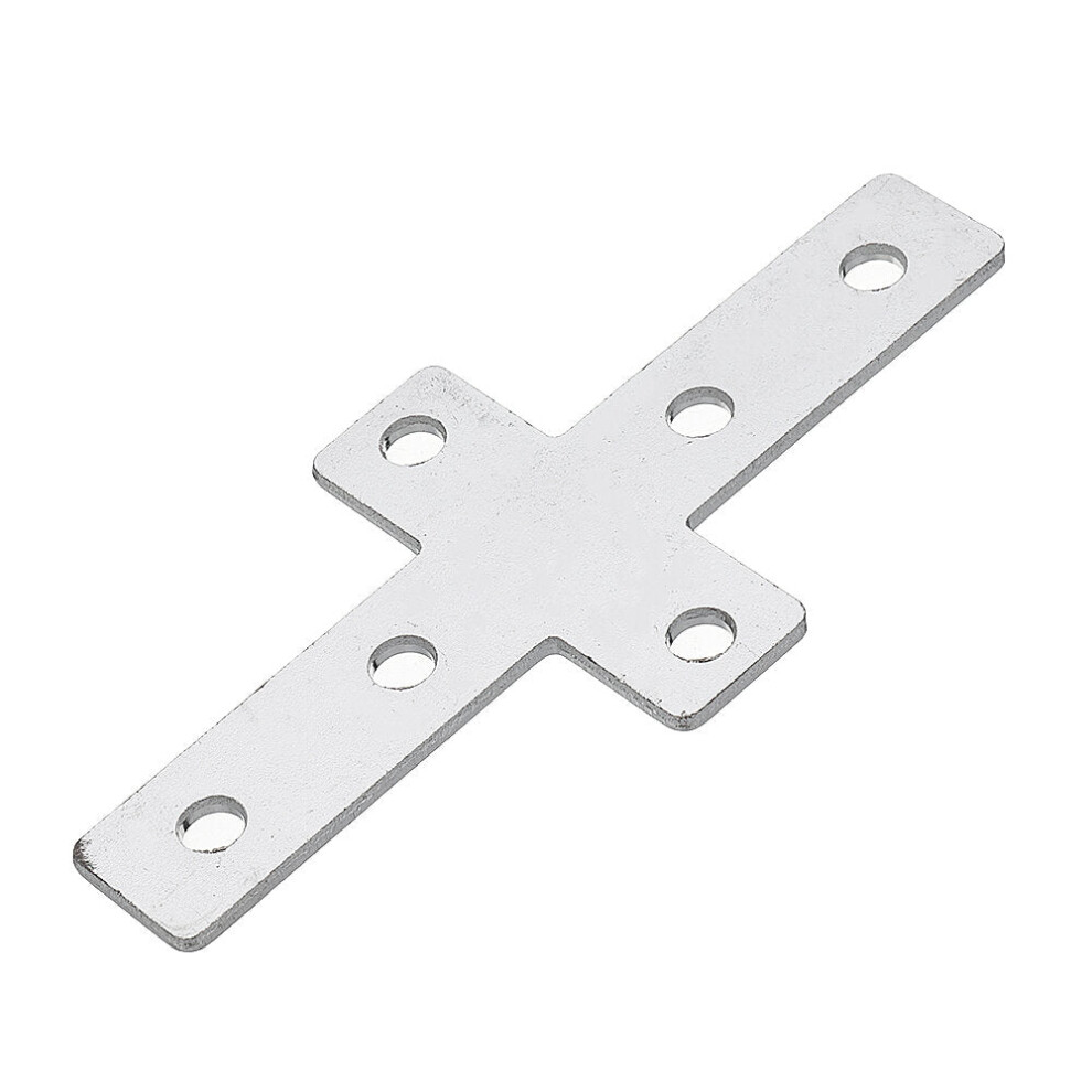 (2020) 2020/3030/4040 Industrial Aluminum Extrusions Cross Connector Carbon Steel Nickel Plating 9078193490251
