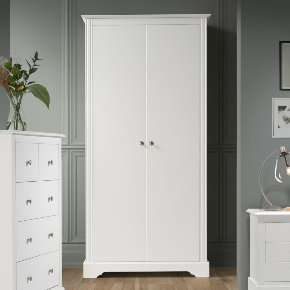 Stratford 2 Door Wardrobe White Shabby chic