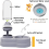 Pet Water Dispenser Station, 580ml Pet Water Feeder Automatic 2