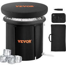 VEVOR Ice Bath Tub - 80 cm Inflatable Plunge Pool, 341L, Durable PVC, Includes Lid, Portable Cold Therapy for Home Gym & Outdoors