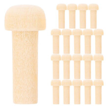 (As show, One size) 20Pcs Wooden Axle Pegs Mini Wooden Pegs Blank Wood Axle Peg Crafts Unfinished Wood Pegs DIY Supplies