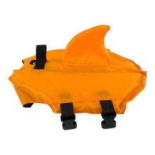 (As show, One size) Pet Swimming Life Vest Indoor Pool Dog Swimwear Nylon Puppy Safety Vest