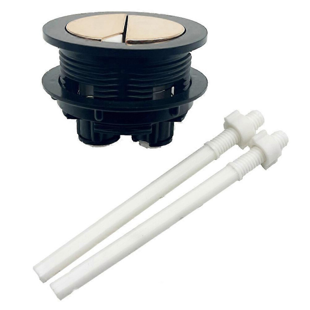 (As Show, One Size) Toilet Tank Button Push Button Flush Dual Toilet Button Toilet Replacement Accessory 4069016305130