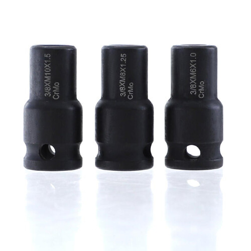 (10m) Socket Adapter 6mm/8mm/10mm Socket Holder 3/8 Inch Square Driver Bolt Driver for Hanger Bolts Thread Tools 2