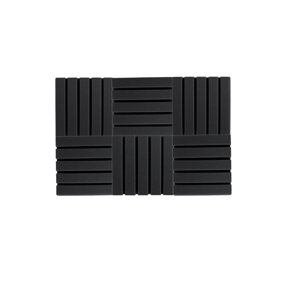 (Black) 30*30cm Acoustic Foams Panels Tiles Studio KTV Soundproofing Sound Foam Wedge
