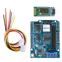 (Bluetooth Type) 2/4 Channel DC Motor 16 Steering Gear Driver Plate 4 Drive 4WD Smart Car Driving Plate