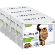 Perfect Fit Senior 7+ - Wet Cat Food - Pouches Mixed Selection - 48 x 85 g