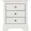 Seconique Stratford 3 Drawer Bedside White Pine Runners Shabby chic 5