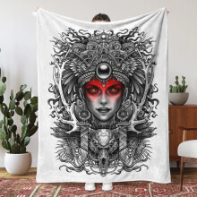 (MT123459, Flannel 150*200) New printed flannel blanket thickened blanket air conditioning blanket baby blanket can be customized Halloween series 8