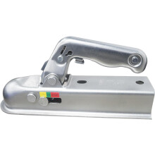 Trailer Coupling Trailer Hitch Tow Hitch, Ball 800kg Load Capacity for 2in Round Tube, 50mm Channel Width Trailer Tongue Coupler