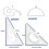 2 Pack Triangle Set 10 tommer 30/60 & 45/90 5