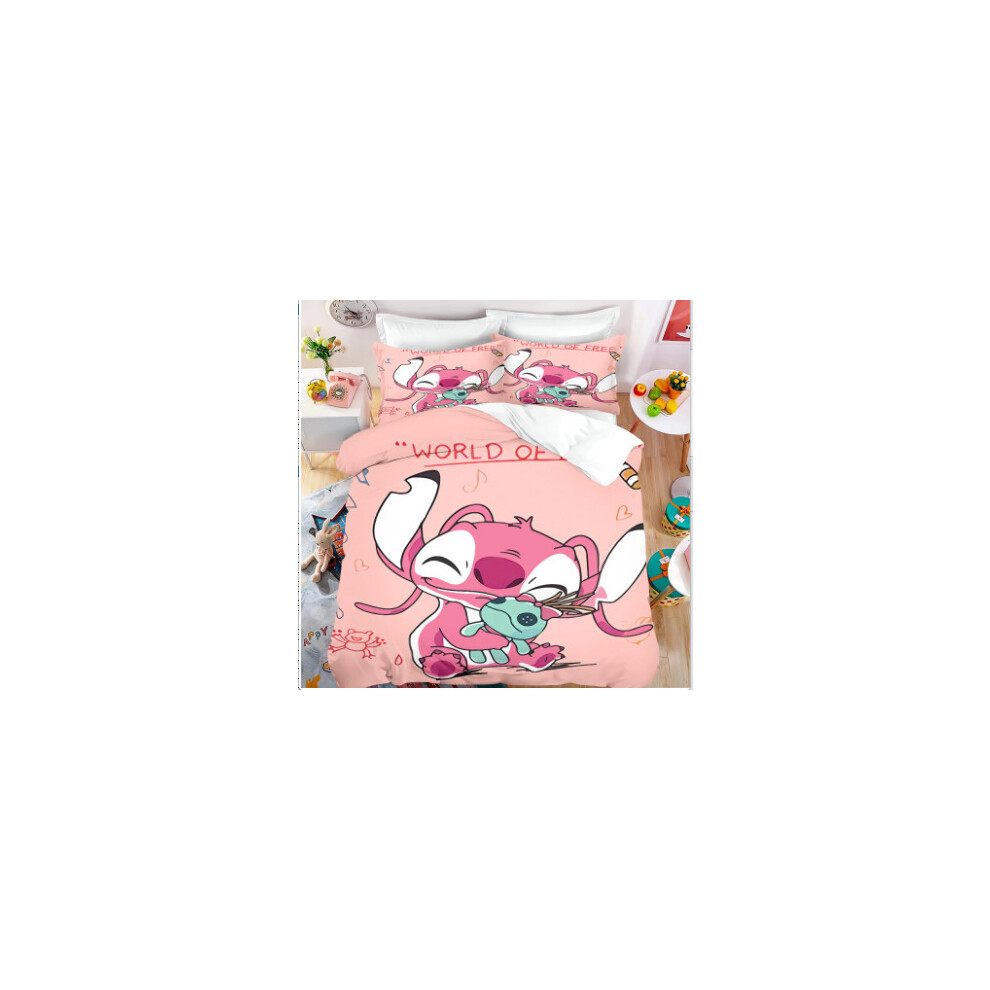 (16, US large double bed: 260*228) New Stilt's three-piece quilt cover pillow cover sheets four-piece digital printed blankets and casual blankets-image-OPC-PGNXS56-NEW