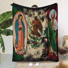 (F3524 Angel, Flannel 150*130) New 3D printed flannel blanket thickened double blanket air conditioning blanket baby customizable pattern angel