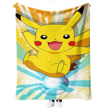 (2, Flannel 150*130) New flower flannel bed blanket thickened blanket air conditioning blanket baby blanket can be customized Pikachu blanket and casual blanket