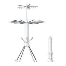Octopus-Shaped 3-Tier Foldable Clothes Drying Rack Lightweight and Space Saving
