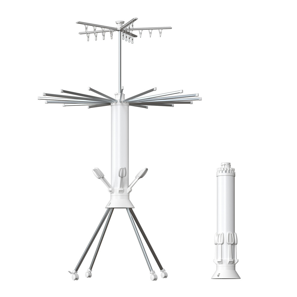 Octopus-Shaped 3-Tier Foldable Clothes Drying Rack Lightweight and Space Saving