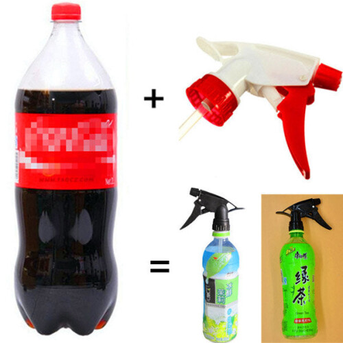Garden Spray Bottle Plastic Nozzle Hand Pressure Spray-head 2