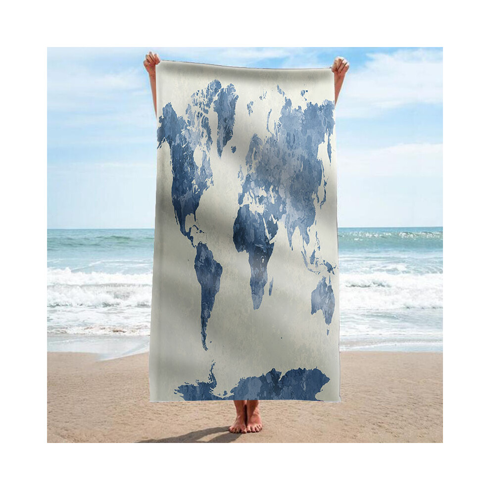 (390, Double-sided printing 80*160cm) New double-sided velvet material digital printing water absorption quick-drying beach towel bath towel-image-OPC-PGNYCTX-NEW