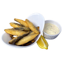 Blue Oceans Frozen MSC Blanchbait Breaded Whitebait - 1x454g