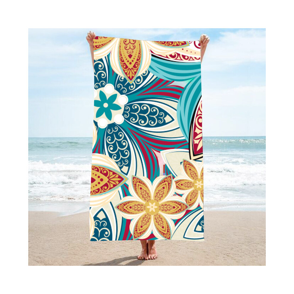 (333, Single-sided 80*160cm) New double-sided fleece beach towel material guarantees microfiber quick-drying summer outdoor printed beach towel-image-OPC-PGNYCZB-NEW
