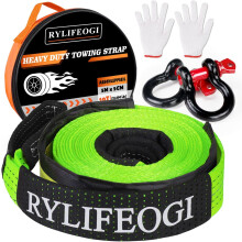 Towing Strap 10 Ton (22,000Lbs), 5mx5cm Heavy Duty Recovery Tow Rope