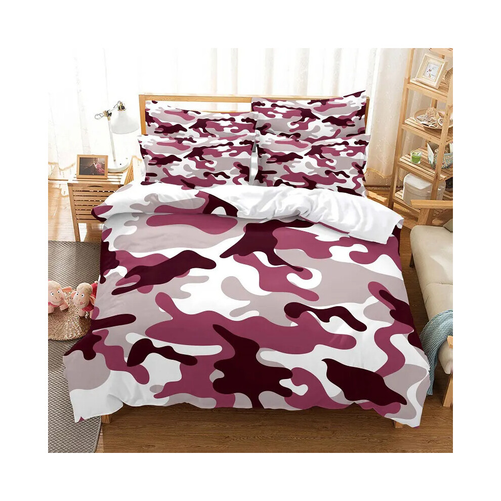 (9, 260*220 (three-piece set)) New Camouflage Pattern Duvet Cover Set Bedding Bedroom Decor-image-OPC-PGNYGM9-NEW
