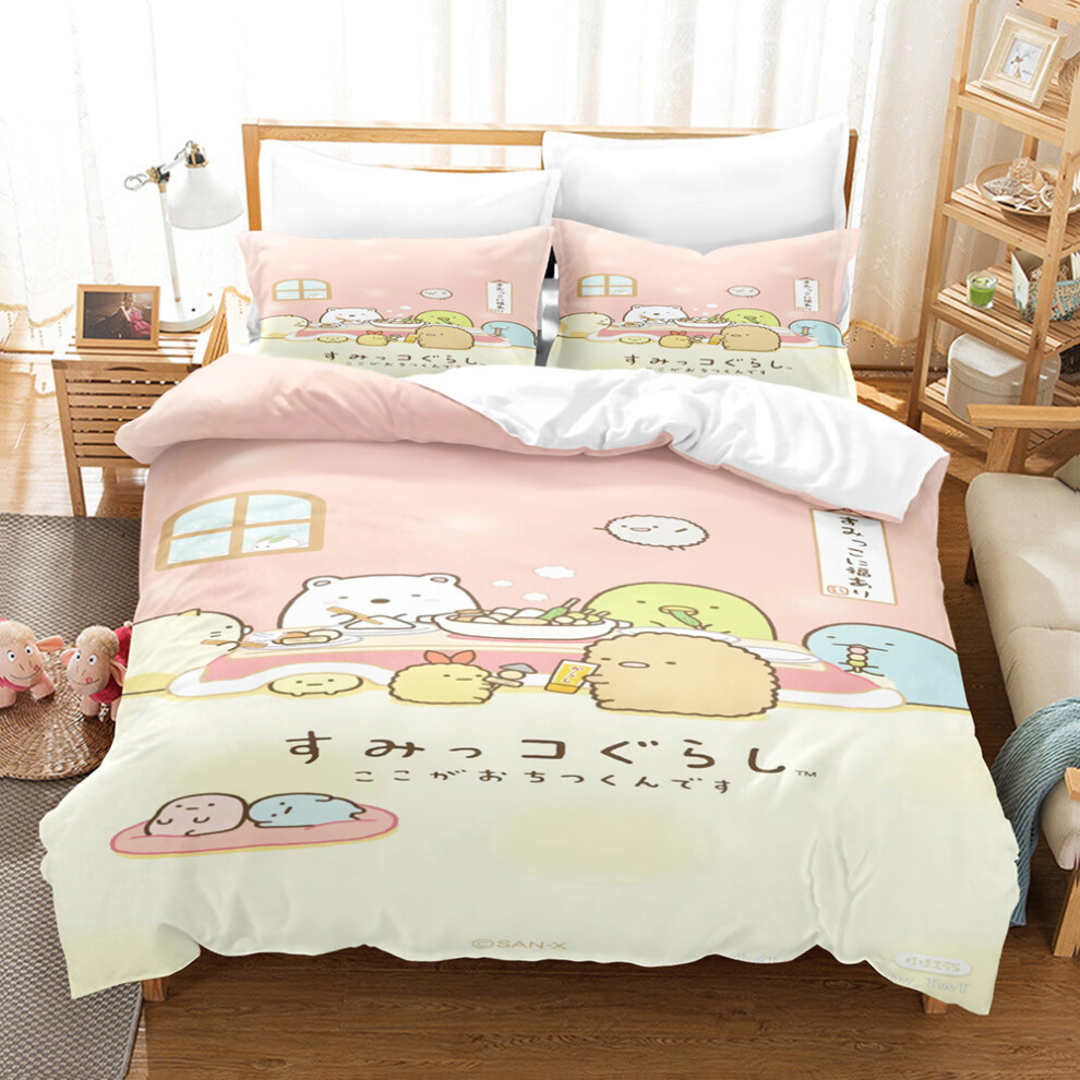 (4, 264*228 Three-piece set) New Corner Bio Nantong Die Shiqiao Home Textile Cross-border 3D Digital Printed Quilt Set Three-Piece Bedding Set-image-OPC-PGNYN8C-NEW