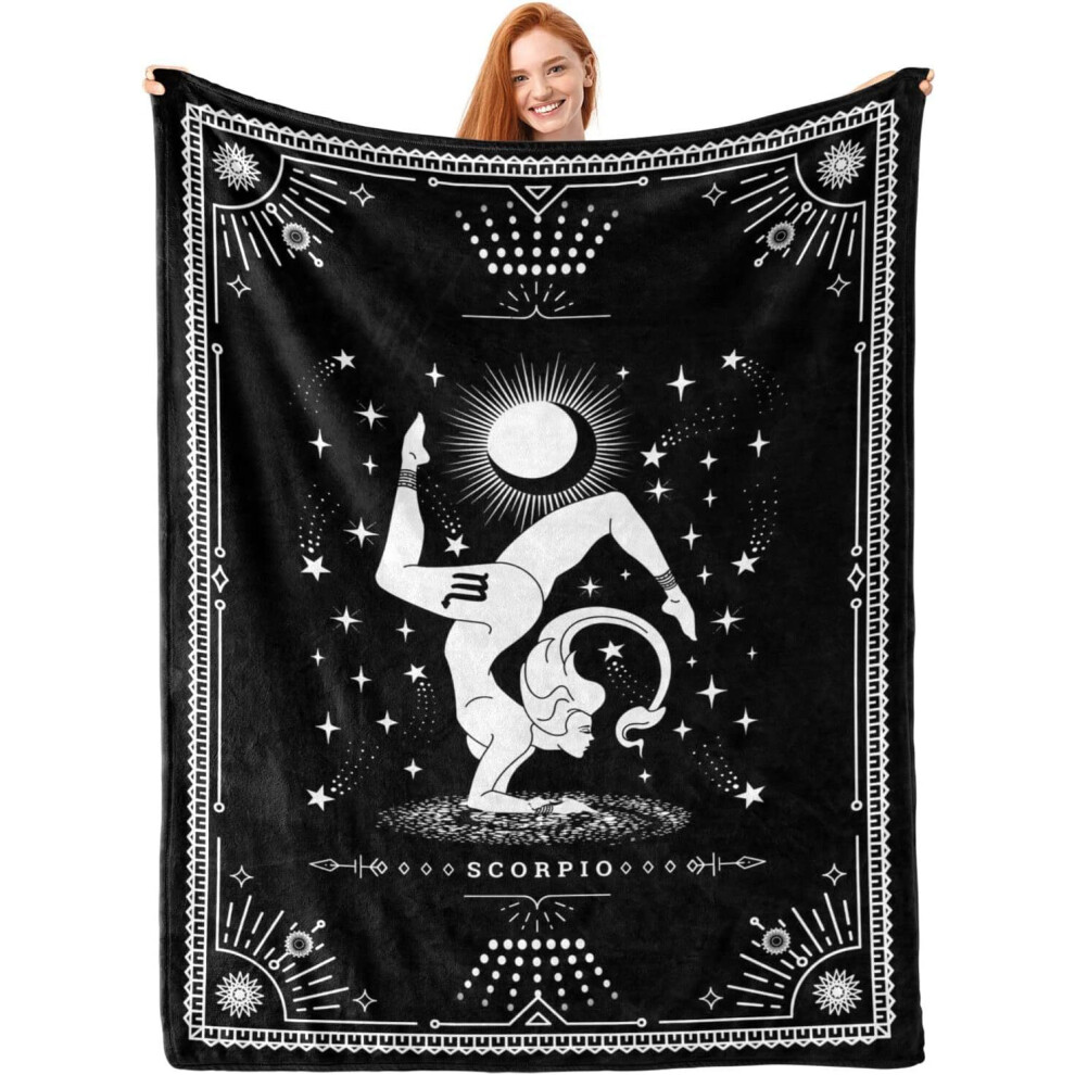 (1, 130x150cm (50x60inch)) New twelve zodiac blankets tarot flannel blankets for friends birthday gifts-image-OPC-PGNYNRZ-NEW